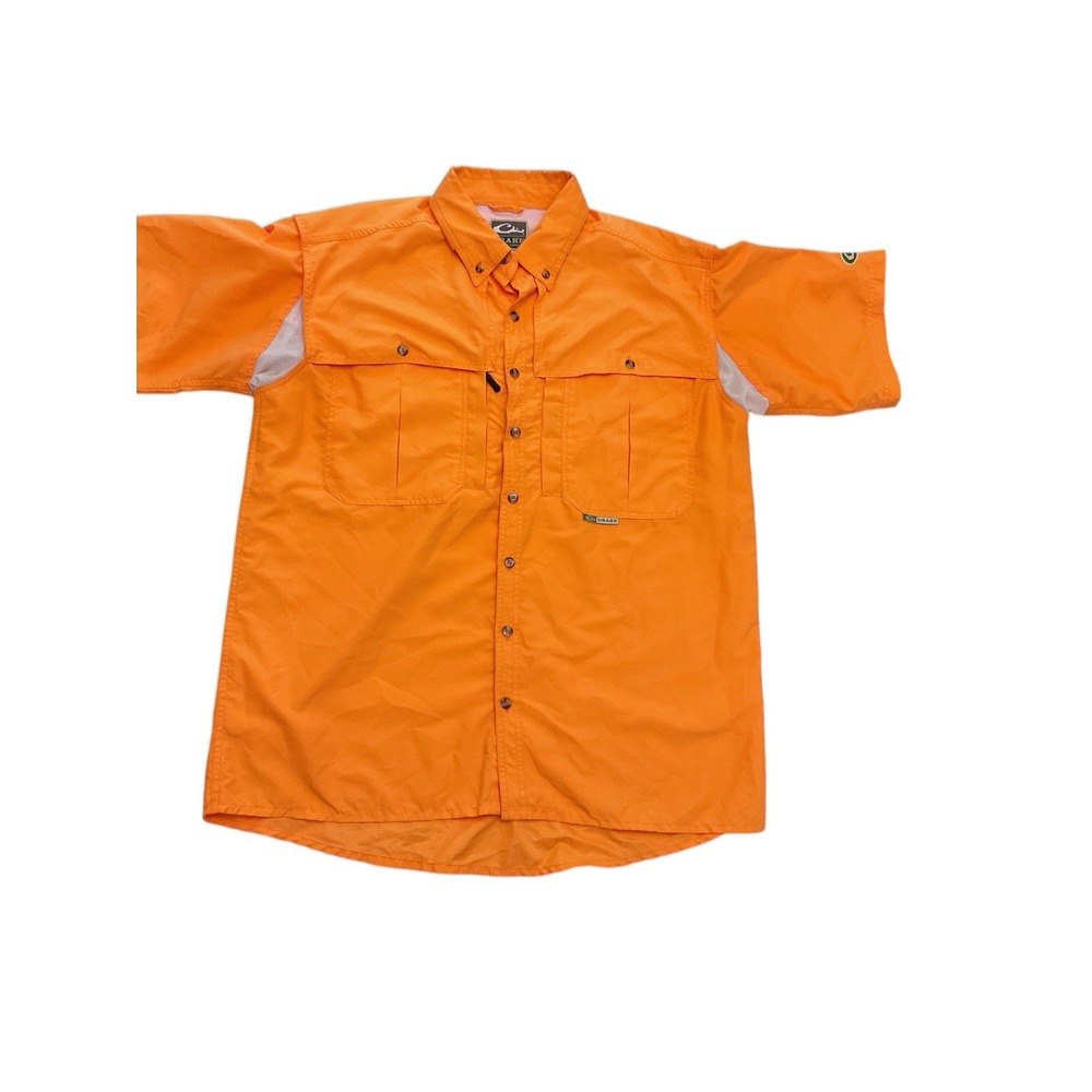 Drake Waterfowl Fishing Shirt Medium Wingshooter Flyweight Outdoors Vented Hiviz - Picture 2 of 6